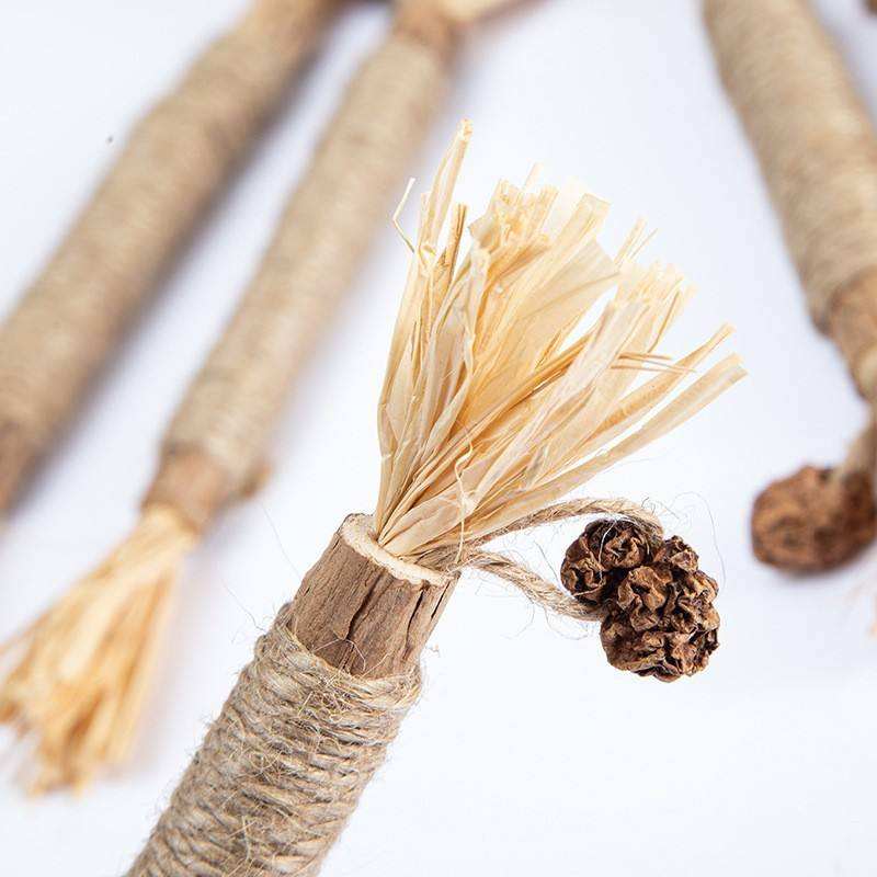 Jouet pour chats Bois de matatabi et franges