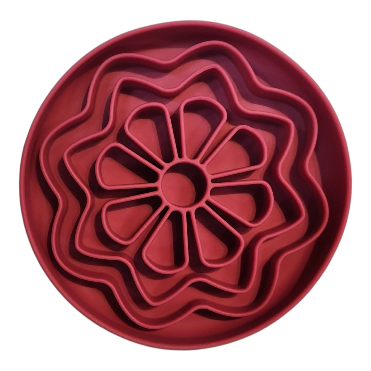 Bol interactif avec ventouses Fleur
