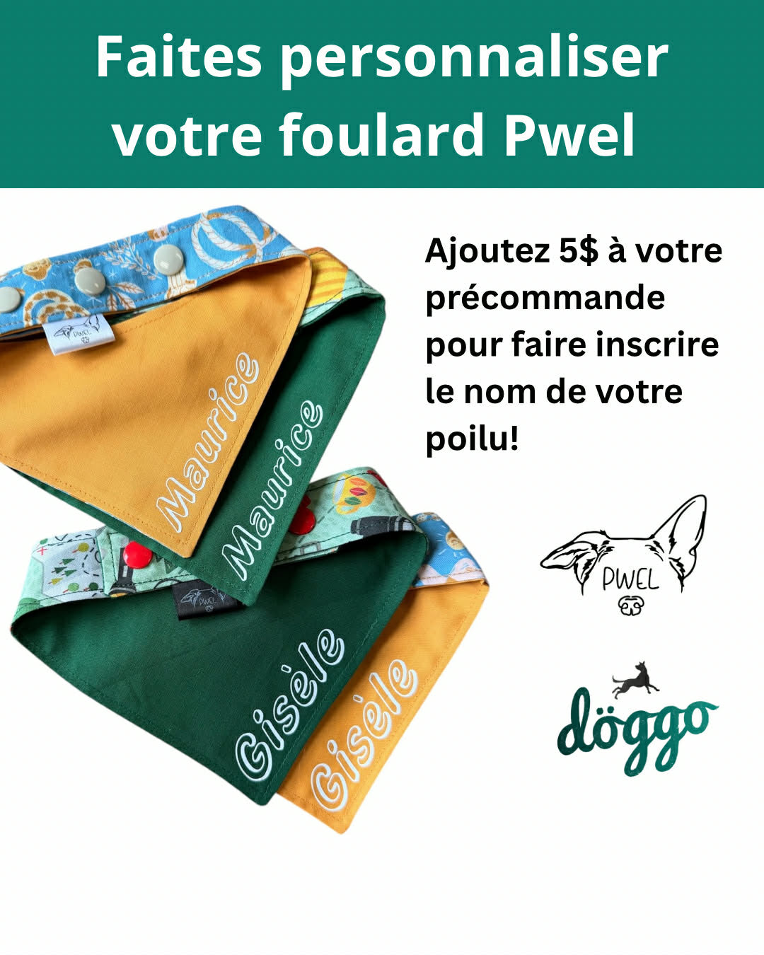 Personnalisation de foulards Pwel