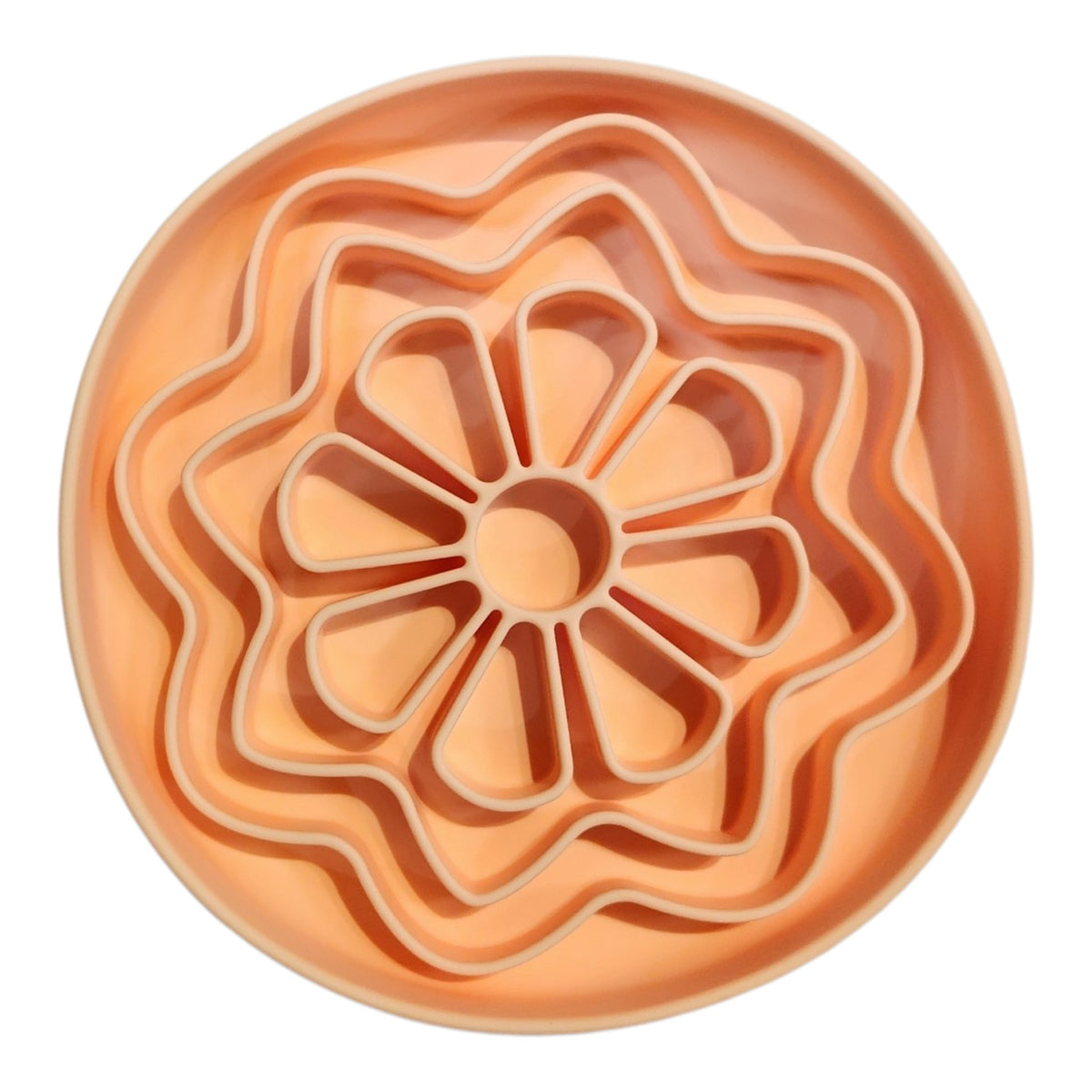 Bol interactif avec ventouses Fleur