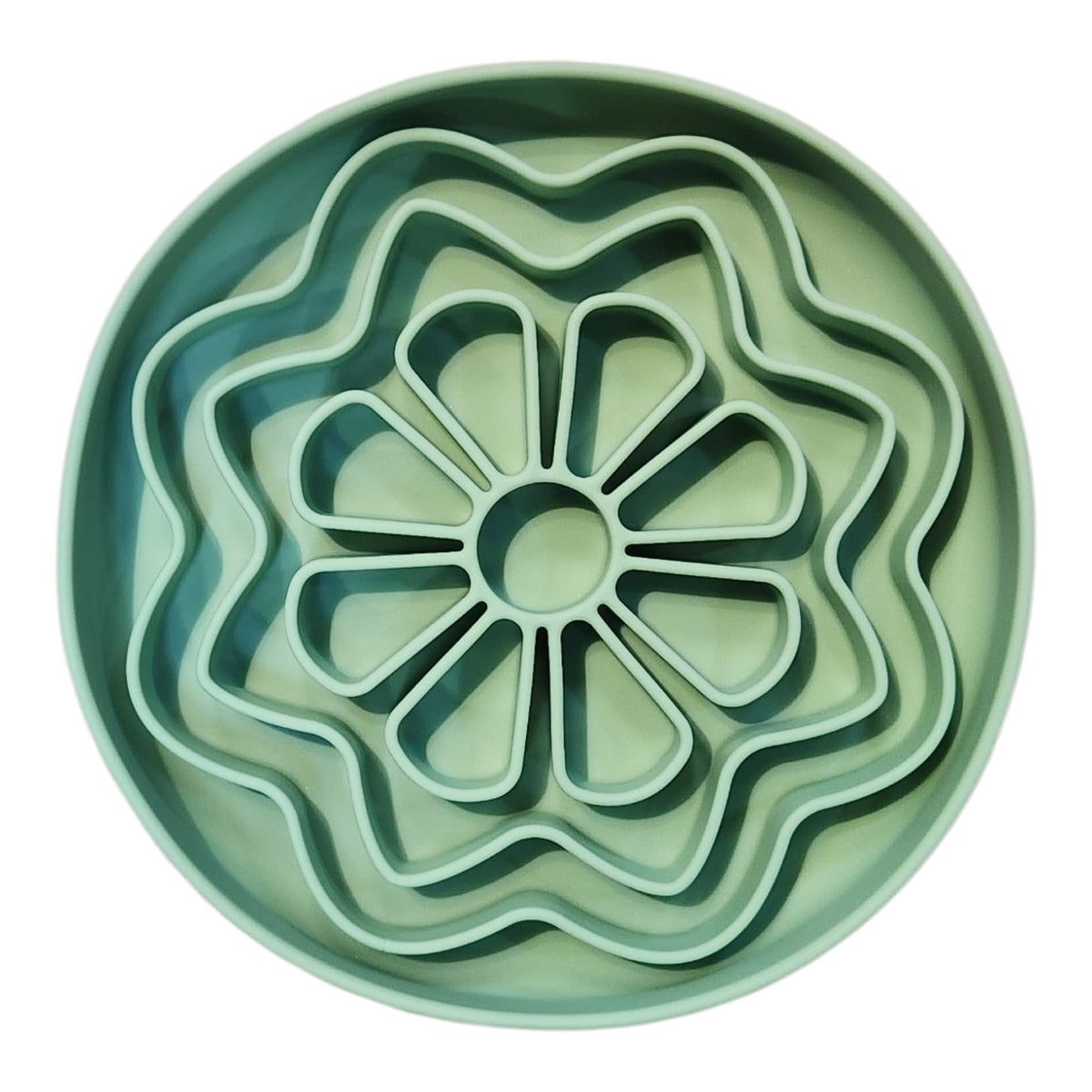 Bol interactif avec ventouses Fleur