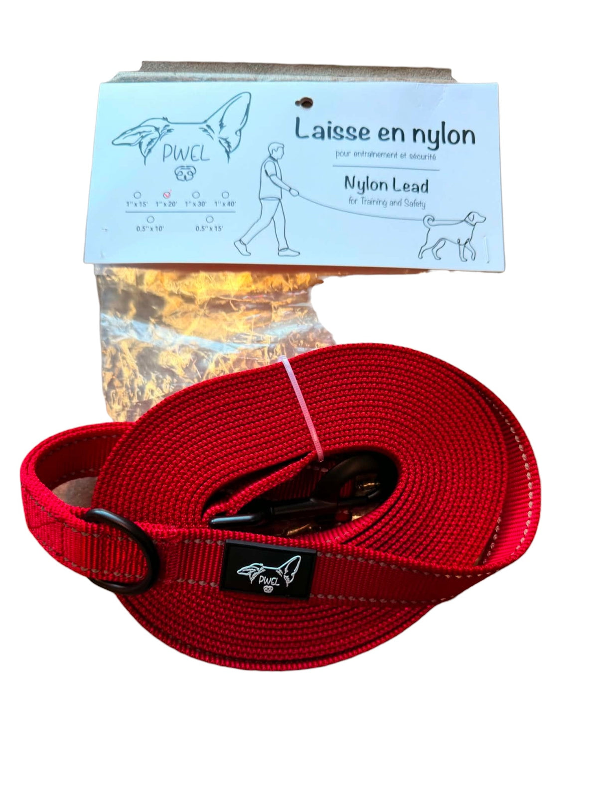 Longe en nylon pour chiens et chats