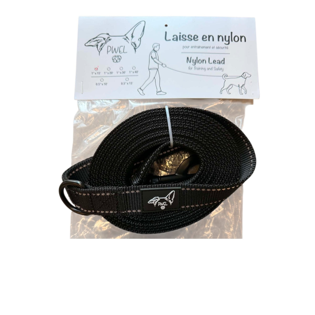 Longe en nylon pour chiens et chats